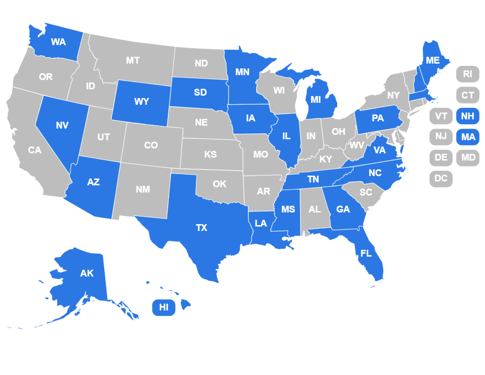 US Tax Map